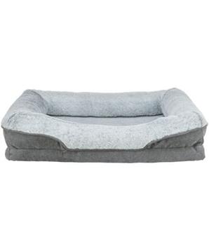 Levně Vital Bed LINO, ortopedický obdélníkový pelech, šedá/světlešedá 90 x 65 cm