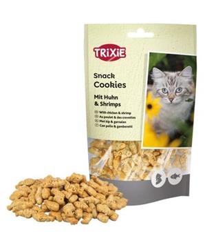 Levně Cookies, sušenky s kuřetem a krevetami pro kočky, 50g