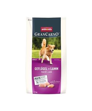 Levně GranCarno Dog DryFood Adult s drůbežím a jehněčím masem 12 kg