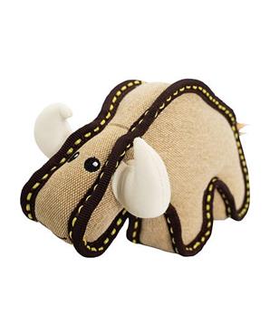 Levně Býk jutový 24 cm, robustní hračka pro psy, HIPHOP DOG 1 ks