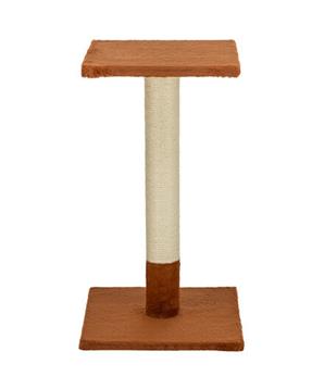 Levně Škrabací sloupek BEANA, 69 cm, králičí plyš, rezavá 1 ks