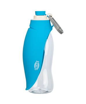 Levně Lahev na vodu se sklopnou silikonovou miskou, 0.55 l, plast/silikon 1 ks