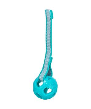 Levně Honeycomb Ball, prodyšný míček s páskem ø 6 cm/ 23 cm, TPR, tyrkysová