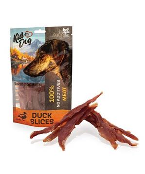 KIDDOG SUPER PREMIUM 100% kachní prsa bez aditiv, proužky