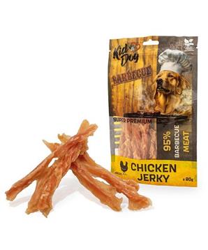 KIDDOG SUPER PREMIUM kuřecí prsa Barbecue, kroucené proužky