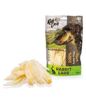 Levně KIDDOG SUPER PREMIUM 100% přírodní králičí uši 50 g