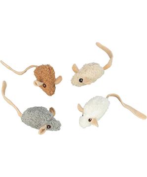 Levně Plyšová myška s catnipem, 18 cm, různé barvy 1ks/18cm