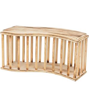 Levně Jesličky na seno stojící 37 x 19 x 13 cm, opalované dřevo 1 ks