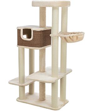 Škrabadlo BERTHOLO, 78 x 45 cm /165 cm, krémová/hnědá