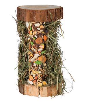 Dřevěná věž s horským lučním senem 13x17x13cm 110g