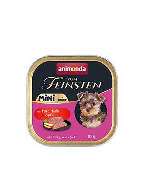 Levně ANIMONDA paštika Vom Feinsten MINI Junior - krůta, telecí, jablko pro psy 100g