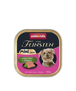 Levně ANIMONDA paštika Vom Feinsten MINI Senior - kuře, zvěřina, oregano pro psy 100g