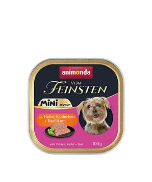 Levně ANIMONDA paštika Vom Feinsten MINI Senior - kuře, králík, bazalka pro psy 100g