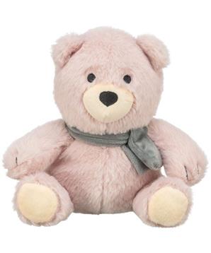 Levně Vánoční medvídek Teddy, bez zvuku, 19 cm, růžová 1 ks