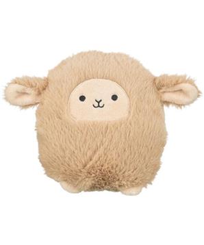 Vánoční ovečka, se zvukem, 16 cm, plyš, béžová