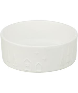 Levně Vánoční keramická miska, bílá 0,3 l/ø 12 cm