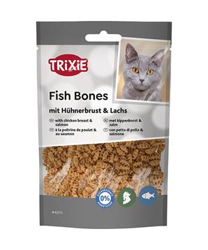 Levně Fish Bones, rybí kostičky s kuřecími prsy a lososem 50g