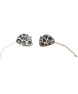 Levně Myška plyšová s catnipem, leopardí 2ks/5cm