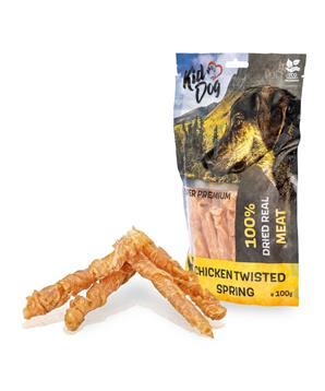 Levně KIDDOG SUPER PREMIUM 100% kuřecí prsa ve spirále bez aditiv 100g