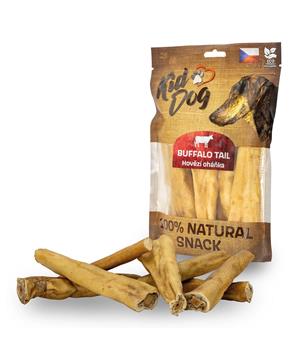 KIDDOG 100% Natural Snack, hovězí oháňka natural s kůží 12 cm
