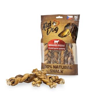 Levně KIDDOG 100 % Natural Snack, hovězí penis pletený 12 cm 200g