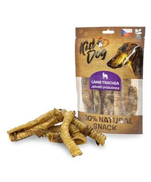 KIDDOG 100% Natural Snack, jehněčí průdušnice (hrtan) 10 - 12 cm