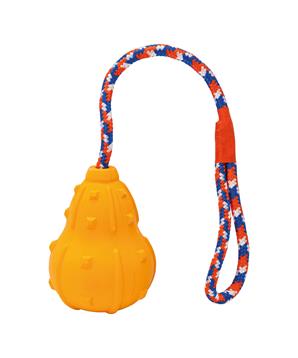 Levně Vrhací "HOKAIDO" z přírodní tvrdé gumy 10 / 43 cm na laně, HipHop Dog 1 ks