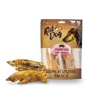 Levně KIDDOG 100% Natural Snack, vepřová nožka rozpůlená 18 cm / 240 g (2 ks)