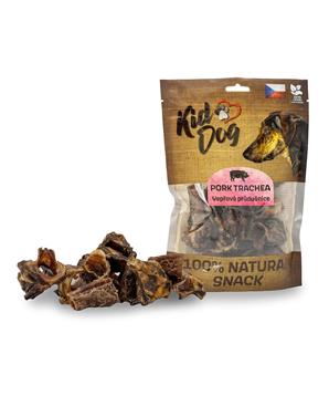 KIDDOG 100% Natural Snack, vepřová krájená průdušnice 