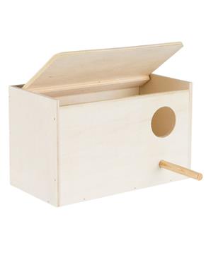 Hnízdní budka, dřevěná, 30 × 20 × 20 cm/ ø 6 cm