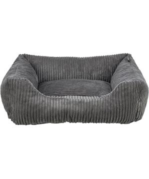 Levně Vital Bed JONNA ortopedický obdélníkový pelech, manšestrový plyš, tmavě šedá 120x80cm