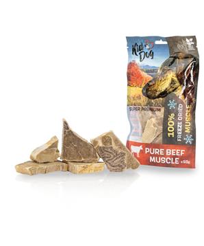 Levně KIDDOG SUPER PREMIUM 100% hovězí čistá svalovina sušená mrazem 50g
