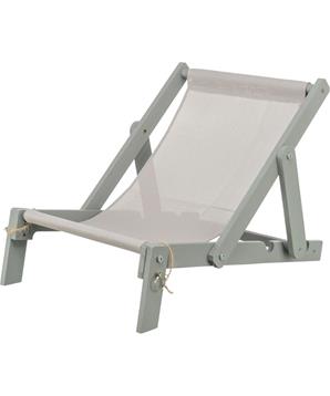 Levně Venkovní plážové křeslo pro kočky, 33 × 37 × 51 cm, do 15 kg, šedá 1 ks
