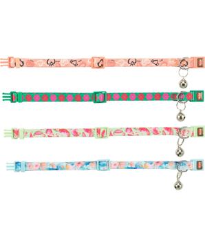 Obojek pro kočky, Flower Power, 19–31 cm/10 mm, různé barvy