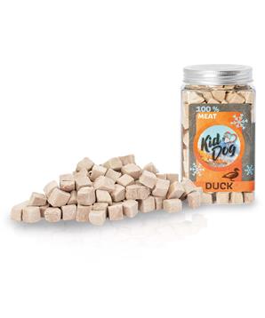 KIDDOG Super Premium 100% freeze dried DUCK CUBES - čisté  kachní maso sušené mrazem 