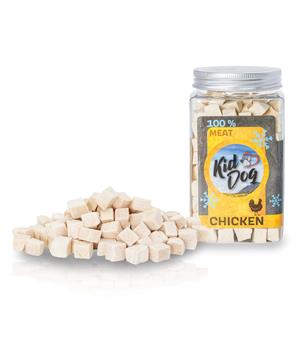 KIDDOG Super Premium 100% freeze dried CHICKEN CUBES - čisté kuřecí maso sušené mrazem 