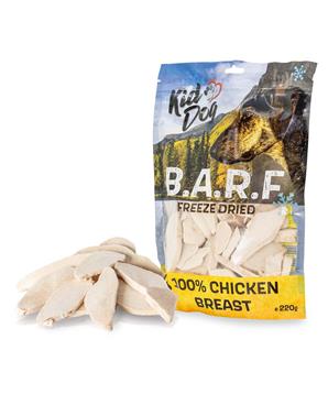 KIDDOG B.A.R.F. 100 % Chicken Breast freeze dried - čisté maso sušené mrazem