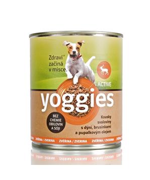 Yoggies zvěřinová konzerva pro psy s dýní a pupálkovým olejem