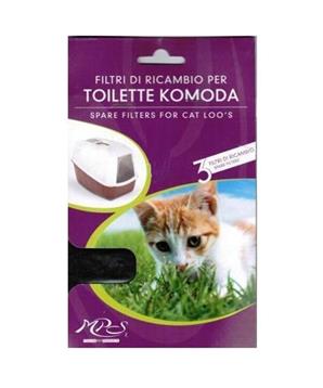 Levně Filtry náhradní k WC Komoda Nobby 3 ks