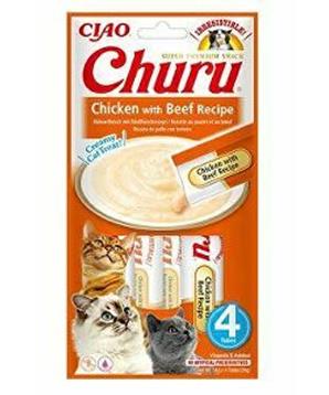 Levně Churu Cat Chicken with Beef Recipe 4x14g