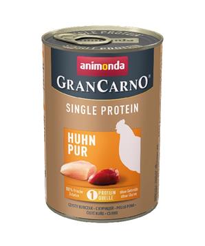 Levně GRANCARNO Single Protein - čisté kuřecí, konzerva pro psy 400g