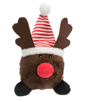 Levně Vánoční plyšový míček Santa Claus/Sob/Sněhulák 18–29 cm 1 ks