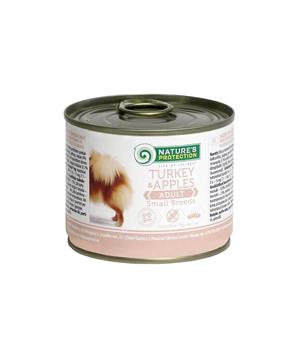 Levně Nature’s Protection Dog konzerva Adult Small Breeds Krůta&jablko 200g