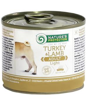 Nature’s Protection Dog konzerva Adult Light Krůta&jehně