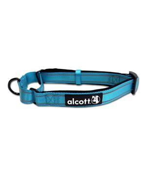 Levně Alcott reflexní obojek pro psy, Martingale, modrý velikost M