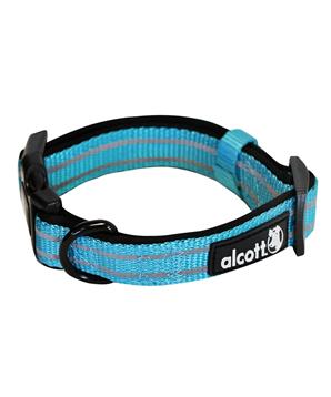 Levně Alcott Reflexní obojek pro psy, Adventure, modrý velikost L