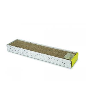 Levně Beeztees Škrabadlo pro kočky kartonové PULA 47x12,5x4,5cm