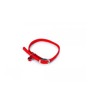 Levně Beeztees Obojek pro kočky nylonový červený 6-29cm x 10mm