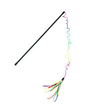 Beeztees Škádlítko pro kočky duhové třásně 70cm