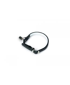 Levně Beeztees Obojek pro kočky kožený černý 23,5-28cm x 10mm
